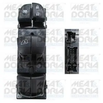 Кнопка піднімання вікна передн Лів NISSAN JUKE 1.2/1.5D/1.6 06.10-12.19 MEAT&DORIA 26359
