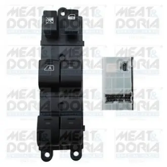 Кнопка піднімання вікна передн Лів NISSAN MURANO I, PATHFINDER III 2.5D-4.0 08.03 MEAT&DORIA 26372