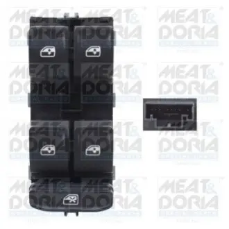 Кнопка піднімання вікна передн Лів VW GOLF ALLTRACK VII, GOLF SPORTSVAN VII, GOLF VII, PASSAT ALLTRACK B8, PASSAT B8, TIGUAN, TOURAN, T-ROC 1.0-Electric 08.12 MEAT&DORIA 26482 Купити в Україні