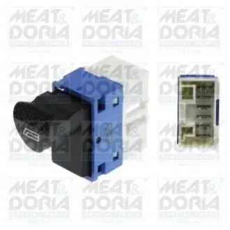 Кнопка піднімання вікна передн Прав FIAT PALIO, STRADA 1.2-1.9D 04.96 MEAT&DORIA 26487