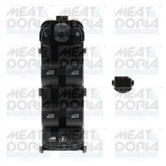 Кнопка піднімання вікна передн Лів VOLVO S60 III, V60 II, XC60 II 2.0-2.0H 03.17 MEAT&DORIA 26667
