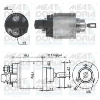 MEATDORIA AUDI Втягивающее реле стартера A3 (8L1) 1.8 T 96-03, FORD GALAXY I (WGR) 2.8 i V6 95-00, SEAT CORDOBA 1.9 SDI 96-99, VW GOLF IV (1J1) 1.9 TDI 4motion -02, SKODA FABIA I Combi (6Y5) 2.0 00-07 MEAT&DORIA 46004 Купить в Украине