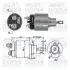 Соленоїд стартера CITROEN BX, C25, C5 I, C5 II, C5 III, C6, C8, JUMPER I, VISA, XANTIA, XSARA, ZX FIAT DUCATO, TALENTO LANCIA PHEDRA PEUGEOT 205 I, 205 II, 305 II, 306, 309 I 1.6-3.0 01.71 MEAT&DORIA (46030) зображення 1