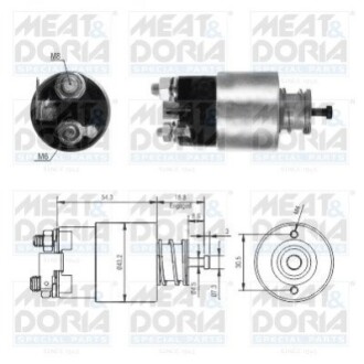 Соленоїд стартера MEAT&DORIA 46317