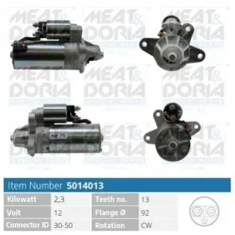 MEATDORIA FORD Стартер Galaxy 95-,LDV MEAT&DORIA 5014013 Купити в Україні