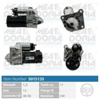 MEATDORIA RENAULT Стартер LAGUNA II (BG0/1_) 1.9 dCi (BG08, BG0G) 01-07 MEAT&DORIA 5015135 Купити в Україні