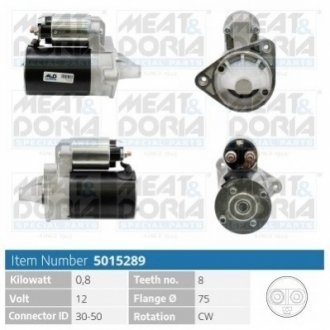 MEATDORIA DAEWOO Стартер MATIZ 0.8 MEAT&DORIA 5015289