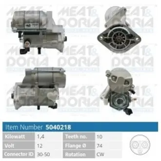 MEATDORIA TOYOTA Стартер AVENSIS VERSO 2.0 D 01-05, COROLLA Verso 2.0 D-4D 02-04 MEAT&DORIA 5040218 Купити в Україні