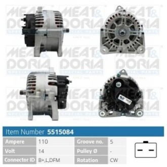 Автозапчасть MEAT&DORIA 5515084