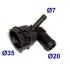Фото Фланець охолоджуючої рідини AUDI A3 SEAT ALTEA, ALTEA XL, LEON, TOLEDO III SKODA OCTAVIA II, SUPERB II, YETI VW BEETLE, CADDY III, CC B7, EOS, GOLF PLUS V, GOLF V, GOLF VI 1.4-2.5 05.03-07.18 MEAT&DORIA (93500) зображення 1