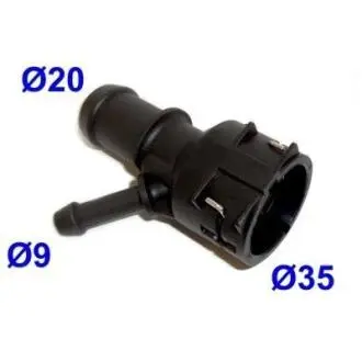 Фланець охолоджуючої рідини (кількість виходів: 3) AUDI A3, Q3, TT SEAT ALHAMBRA, ALTEA, ALTEA XL, LEON, TOLEDO III SKODA OCTAVIA II, RAPID, YETI VW BEETLE, CADDY III, EOS 1.0-3.6 05.03-12.19 MEAT&DORIA 93501