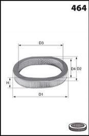 Фільтр повітря (аналогWA6020/LX306) MECAFILTER EL3353 (фото 1)