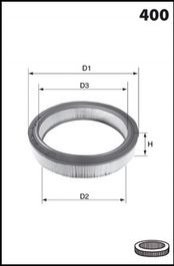 Фільтр повітря (аналогWA6384/LX113) MECAFILTER EL3511