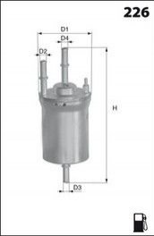 Фильтр топлива - (6Q0201051C, 6Q0201051J) MECAFILTER ELE6101