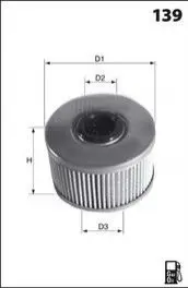 Фильтр топлива MECAFILTER ELG5231