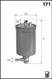 Фильтр топлива MECAFILTER ELG5338 (фото 1)