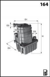 Фільтр палива MECAFILTER ELG5348