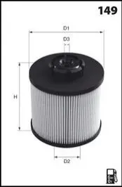 Фільтр паливний Citroen C4/Peugeot 308 1.6/2.0HDI 13 MECAFILTER ELG5463