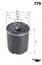 Фільтр масла MECAFILTER ELH4255