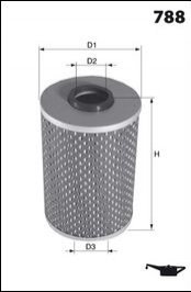 Фільтр масла MECAFILTER ELH4721