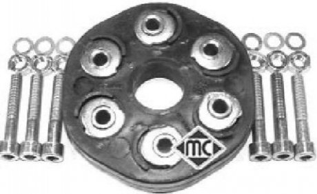 К-кт муфти еластичної карданного вала MB 190 (W201), Coupe (C124), E (A124), E (C124), E (W124), S (W126), Sedan (W123) 2.0-3.0D 01.76-03.98 - Metalcaucho 00906 (фото 1)