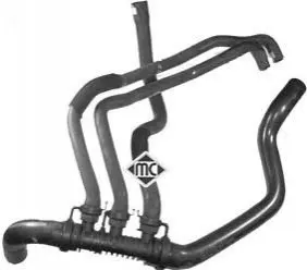 Патрубок радіатора Renault Megane II/Scenic II 1.9dCi (L) (к-кт) Metalcaucho 09170