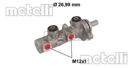 Циліндр гальмівний головний Metelli 05-0799 Купити в Україні