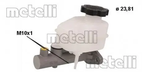 Циліндр гальмівний головний Metelli 05-0824 Купити в Україні