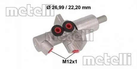 Циліндр гальмівний головний Metelli 05-0877 Купити в Україні