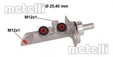 Циліндр гальмівний головний Metelli 05-0891 Купити в Україні