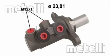Циліндр гальмівний (головний) Nissan Juke/Pulsar 12- (d=23.81mm) Metelli 051136 Купити в Україні