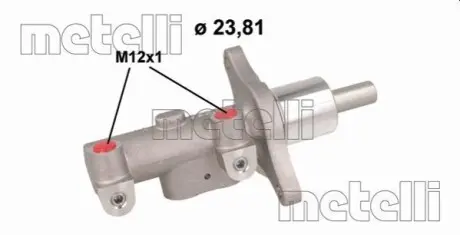 Головний гальмівний циліндр Metelli 051137 Купити в Україні