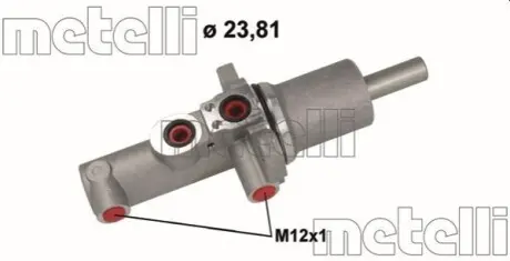 Головний гальмівний циліндр Metelli 051145 Купити в Україні