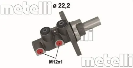 Головний гальмівний циліндр Metelli 05-1152 Купити в Україні