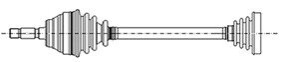 Полуось Metelli 17-1093