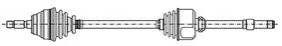 Піввісь (передня) (R) VW T5 2.0TDI 09-15 (38z/26z/858mm) АКПП Metelli 17-1415 Купити в Україні