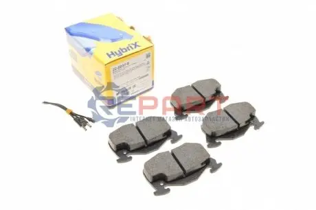 Фото Колодки гальмівні (передні) Peugeot 106 91-04/205/305/309/405 82-98/Renault Clio 91-98 (з датчик.) Metelli (2200370) зображення 1