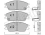Фото Колодки гальмівні (передні) Hyundai Accent I/II 94-05/Getz 02-10/Elantra 90-00/Pony 85-95 Metelli (2200811) зображення 2