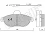 Фото Колодки гальмівні (передні) Fiat Scudo/Peugeot Expert 96- (з датчиком) Metelli (2201050) зображення 9