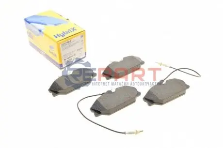 Фото Колодки гальмівні (передні) Renault Laguna I 93-01/Megane I 96-03/Safrane 92-00 (з датчиком) Metelli (2201420) зображення 1