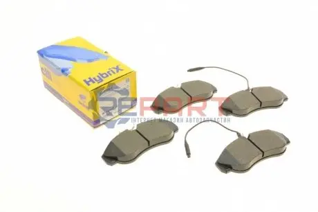 Фото Колодки гальмівні (передні) Citroen Jumper 94-/Fiat Ducato/Peugeot Boxer 94-02 R16 (+датчики) Metelli (2201550) зображення 1