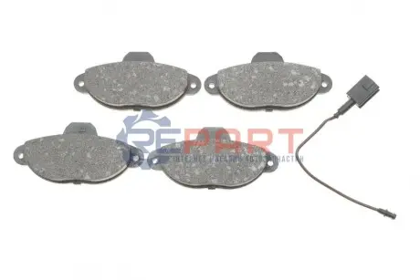 Колодки гальмівні (передні) Fiat 500 07-/Ford Ka 08- (+датчики L=195mm) Metelli 2201592 Купити в Україні