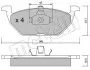 Фото Колодки гальмівні (передні) Audi A3/Seat Toledo 96-04/Skoda Octavia 96-07/VW Golf 97-05/Polo 02 Metelli (2202110) зображення 1