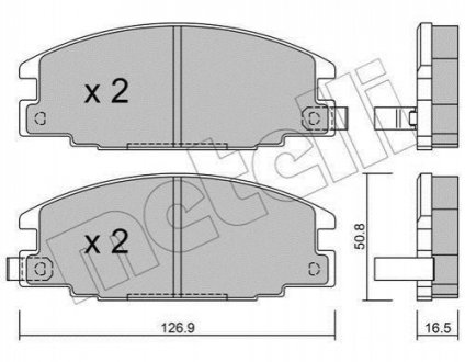 Тормозные колодки, дисковый тормоз.) Metelli 2202440 (фото 1)