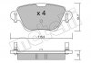 Гальмівні колодки, дискове гальмо (набір) - (CS220893, CS217362, C2S12439) Metelli 2203190 (фото 2)