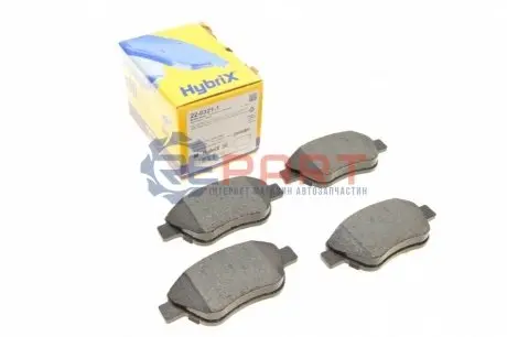 Фото Колодки гальмівні (передні) Fiat Doblo 00-/Panda 03-/500 II 07-/Lancia Musa 04-12 Metelli (2203211) зображення 1