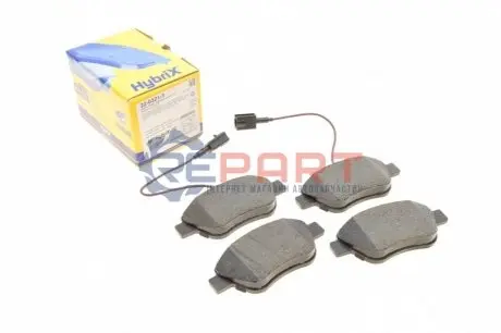 Колодки гальмівні (передні) Citroen Nemo 10-/Peugeot Bipper/Fiat 500/500C 08-/Punto 12- (+датчики) Metelli 2203213 Купити в Україні