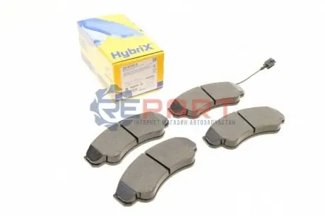 Фото Колодки гальмівні (передні) Citroen Jumper/Fiat Ducato/Peugeot Boxer 99- R16 (+датчик) Metelli (2203260) зображення 1