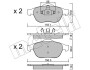 Комплект тормозных колодок (дисковых).) Metelli 22-0336-1 (фото 1)