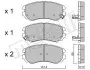 Фото Колодки гальмівні (передні) Hyundai Sonata/Elantra 01-11/ix20 10-/Tucson/Kia Sportage/Carens 04 Metelli (2205030) зображення 2